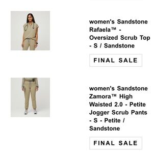 Figs Sandstone Zamora Jogger Pants & Scrub Top